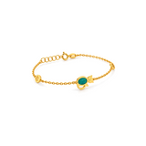18K Gold Kids Set with Cats Design