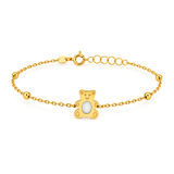 18K Gold Kids Set with Bear Design