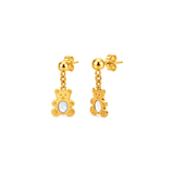 18K Gold Kids Set with Bear Design