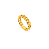 18K Gold Set with Wide Glossy Design