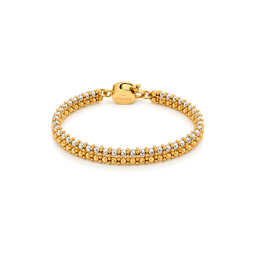 18K Gold Set with Double Shiny Bezel Choker