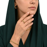 18K Gold Winter Elegance Set with Interwoven Chains