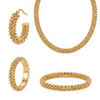 18K Gold Winter Elegance Set with Interwoven Chains