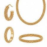 18K Gold Winter Elegance Set with Interwoven Chains