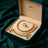18K Gold Winter Elegance Set with Interwoven Chains