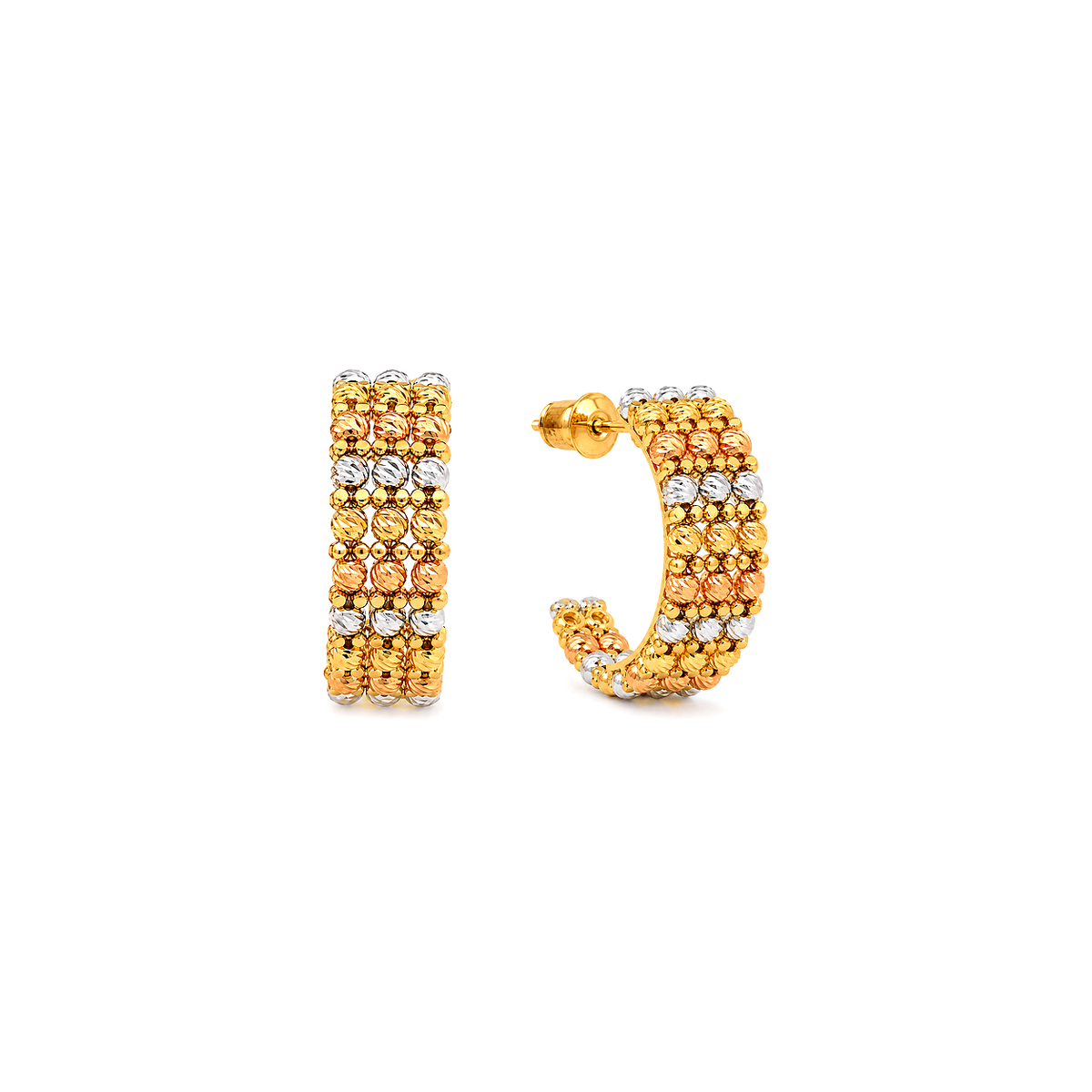 طقم ذهب عيار 18 من ثلاث قطع