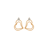 18K Gold Set with Heart Design