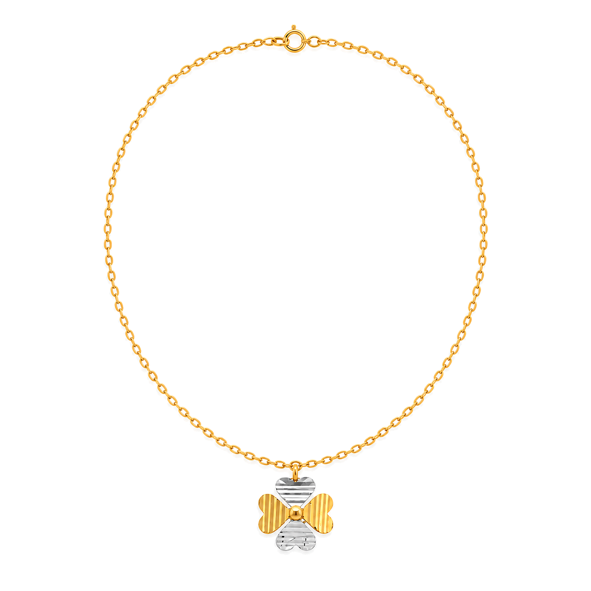 18K Gold Half Set with Happiness Goal Design