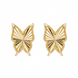 18K Gold Butterfly Earrings