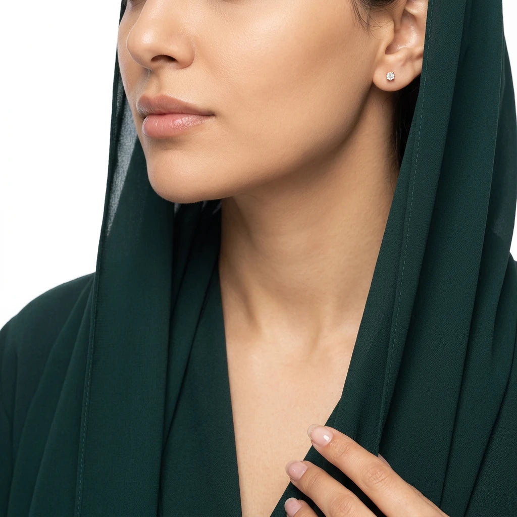 18K Gold Earrings with Petite Elegant Design