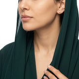 18K Gold Earrings with Petite Elegant Design