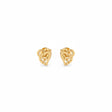 18K Gold Earrings with Love Alone Design