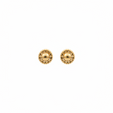 18K Gold Earrings with Braided Ornate Design