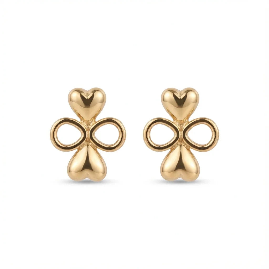 18K Gold Earrings with Joy Bells Design