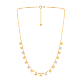 18K Gold Necklace Small Flowers Design