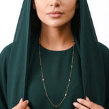 18K Gold Shawl with Heart Design