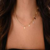18K Gold Pendant with Side Design
