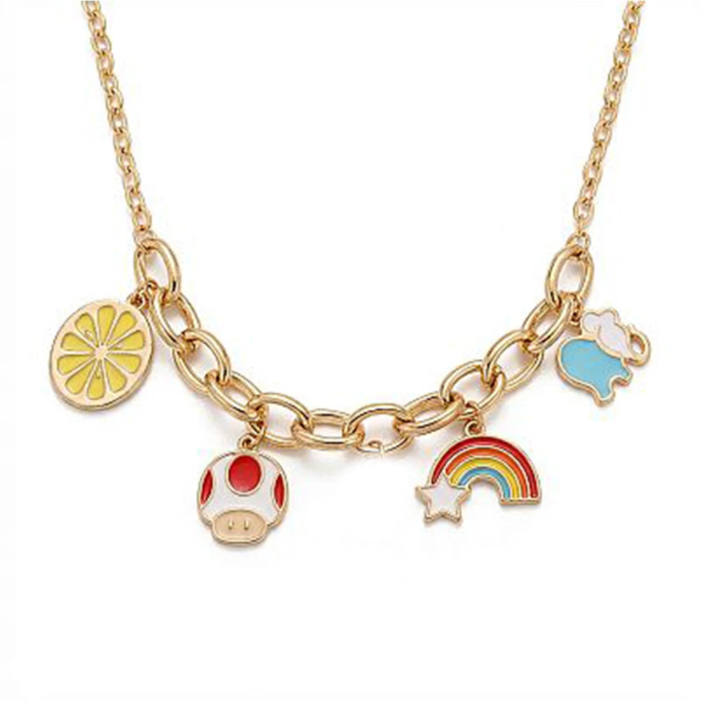18K Gold Kids Necklace Fun Beach