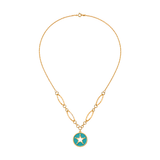 18K Gold Necklace Star Design