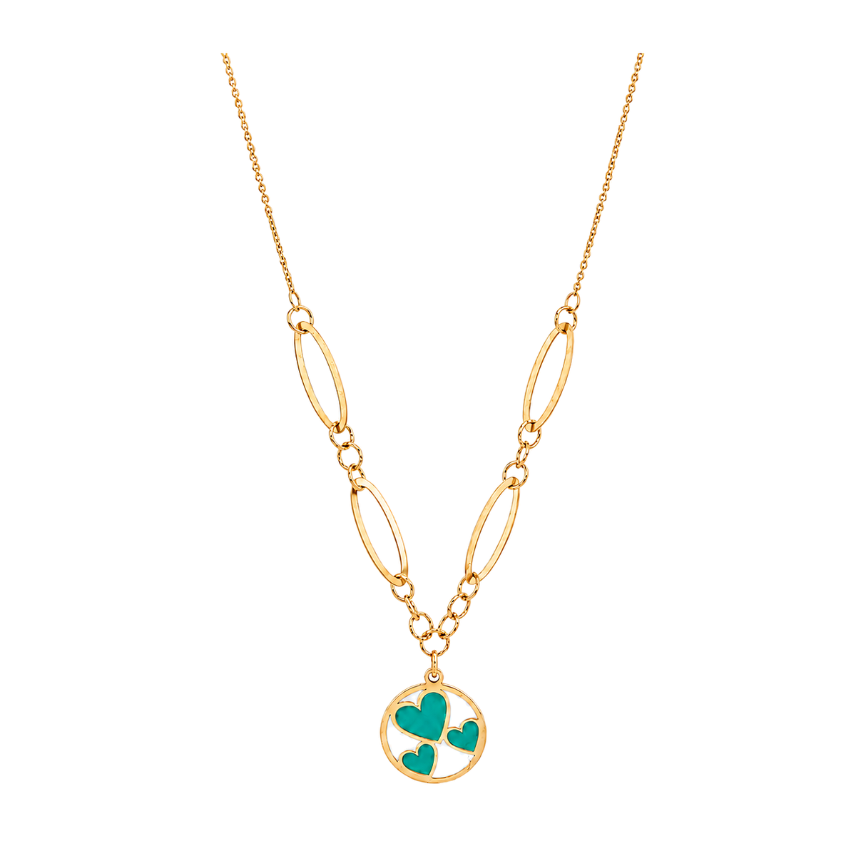 18K Gold Necklaces with Heart Interior Design
