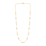 18K Gold Necklace Delicate Pearl Design