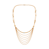 18K Gold Pendant with Eight Layer Statement Design