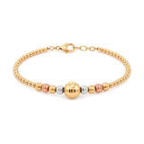 18K Gold Bracelet Sun & Moon Design