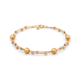 18K Gold Bracelet Classic Small Circles Design