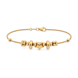 18K Chain Bracelet with Central Star Design