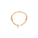 18K Chain Bracelet    with Interlocking Design