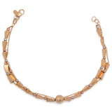 18K Chain Bracelet    with various charms Design
