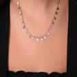 18K Gold Pendant with Small Flowers Design