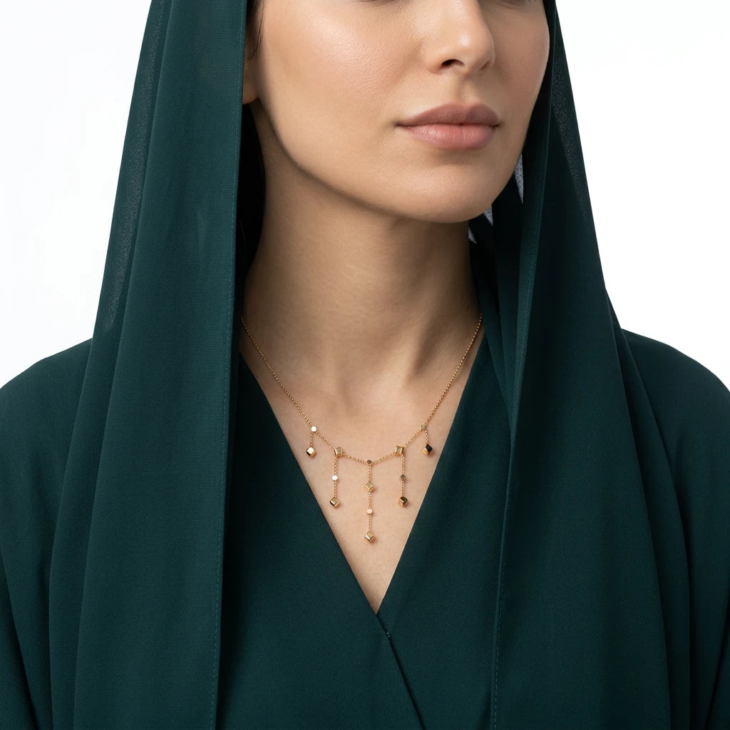 18K Gold Chain with Vega Five Graceful Chains Design