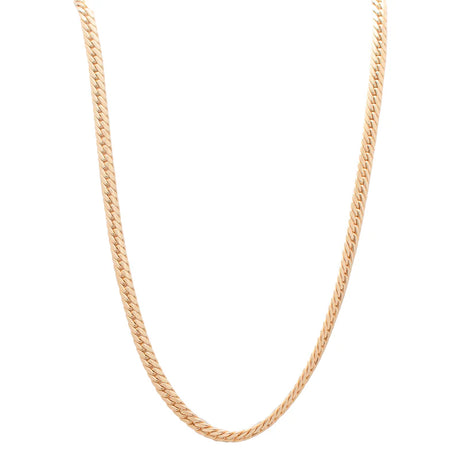 18K Gold Necklace with Braided Chain