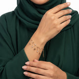 انسيال ذهب عيار 18 بتصميم مكعبات