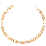 18K Gold Bracelet with Interwoven Details