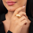 18K Gold Ring with Ornate Prominent Design