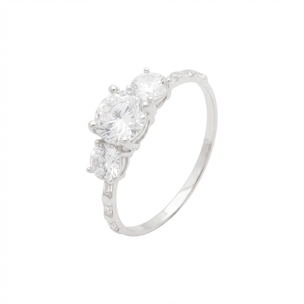 18K Gold Ring with Modern Elegant Stone