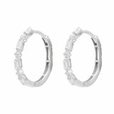 18K Gold Earrings with Circular Design