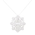18K Gold Necklace with Ornate Square Design