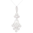 18K Gold Necklace with Geometric Floral Design