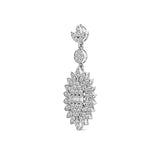 18K White Gold Pendant with Ornate Circular Design