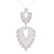 18K Gold Necklace with Interlocking Leaves Design