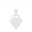 18K Gold Necklace with Floral Design