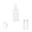 18K Gold Half Set with Embellished Geometric Design