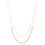 18K Gold Double-Layer Necklace