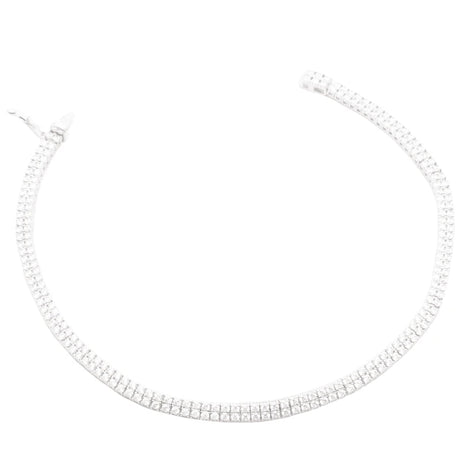 18K Gold Tennis Bracelet with Embellished Design