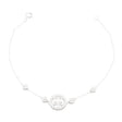 18K Gold Bracelet with Embellished Circular Design
