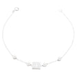 18K Gold Bracelet with Embellished Square Design