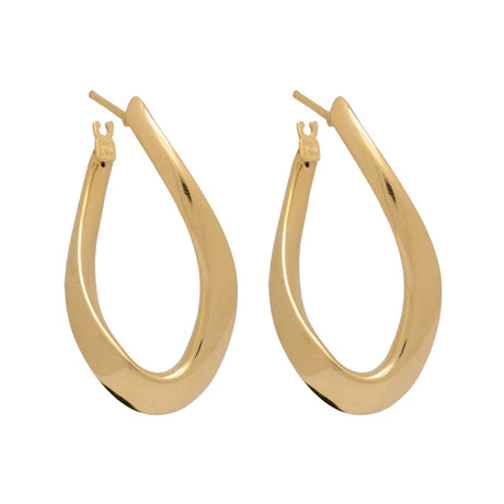 18K Gold Earrings with Secure Clasp